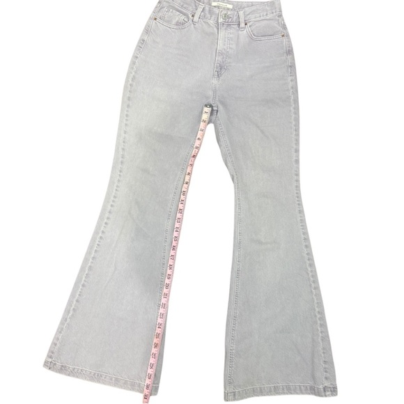 PACSUN Eco Purple High Waisted Flare Denim Jeans Dusty Lavender Size 27 - Picture 10 of 10